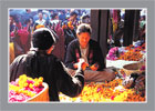 Shopkeepers Making Garlands on Tihar